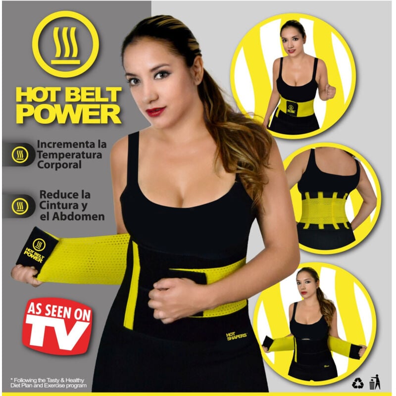 foto del prodotto trade shop traesio hot shapers power belt fascia lombare snellente dimagrante cintura fitness 