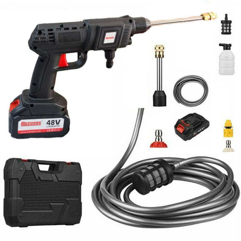 foto del prodotto trade shop traesio idropulitrice portatile multiuso a batteria 48v ad acqua alta pressione per barca 