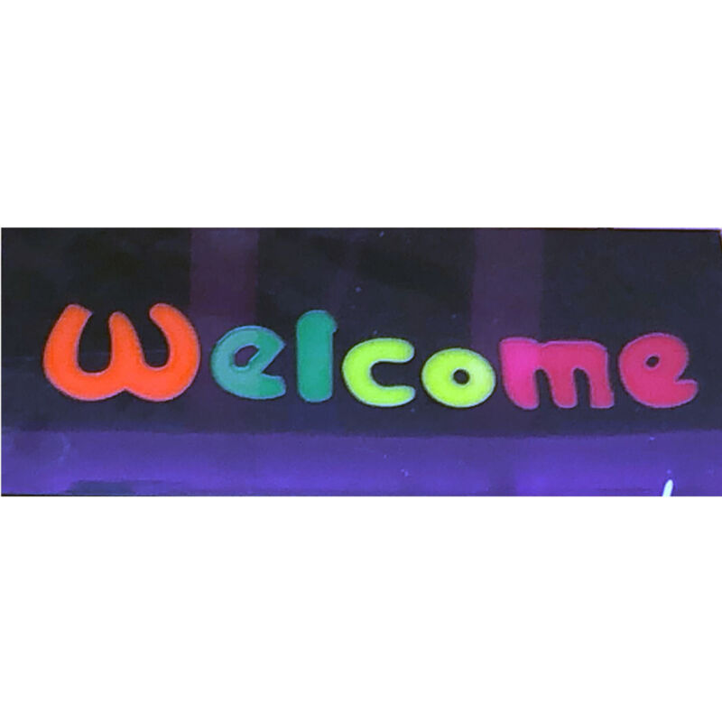 foto del prodotto trade shop traesio insegna luminosa a led con logo scritta welcome per locali attivit commerciali 