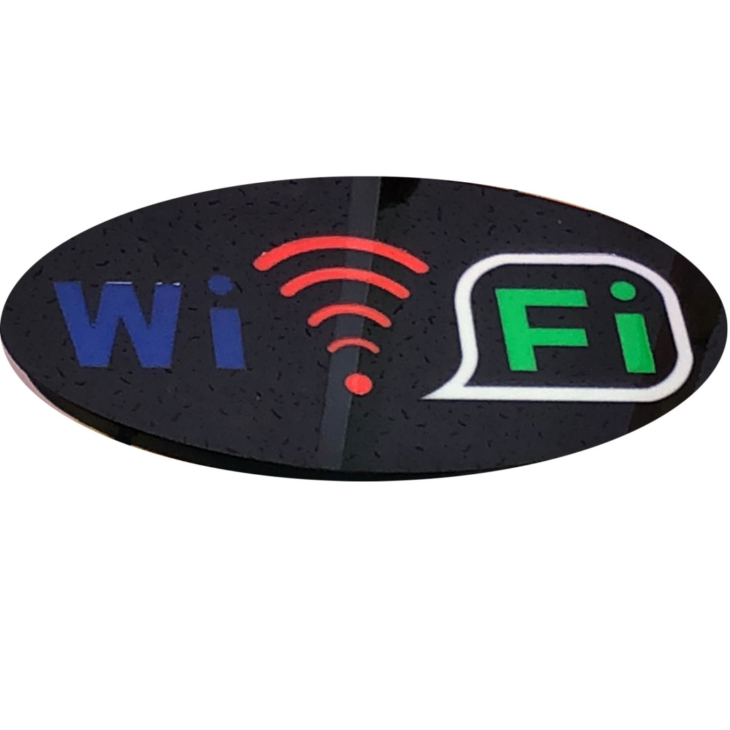 foto del prodotto trade shop traesio insegna luminosa a led con logo scritta wi fi per locali attivit commerciale 