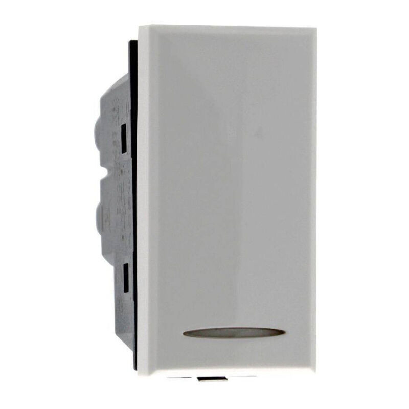foto del prodotto trade shop traesio interruttore 1p 16a colore bianco compatibile con bticino axolute 