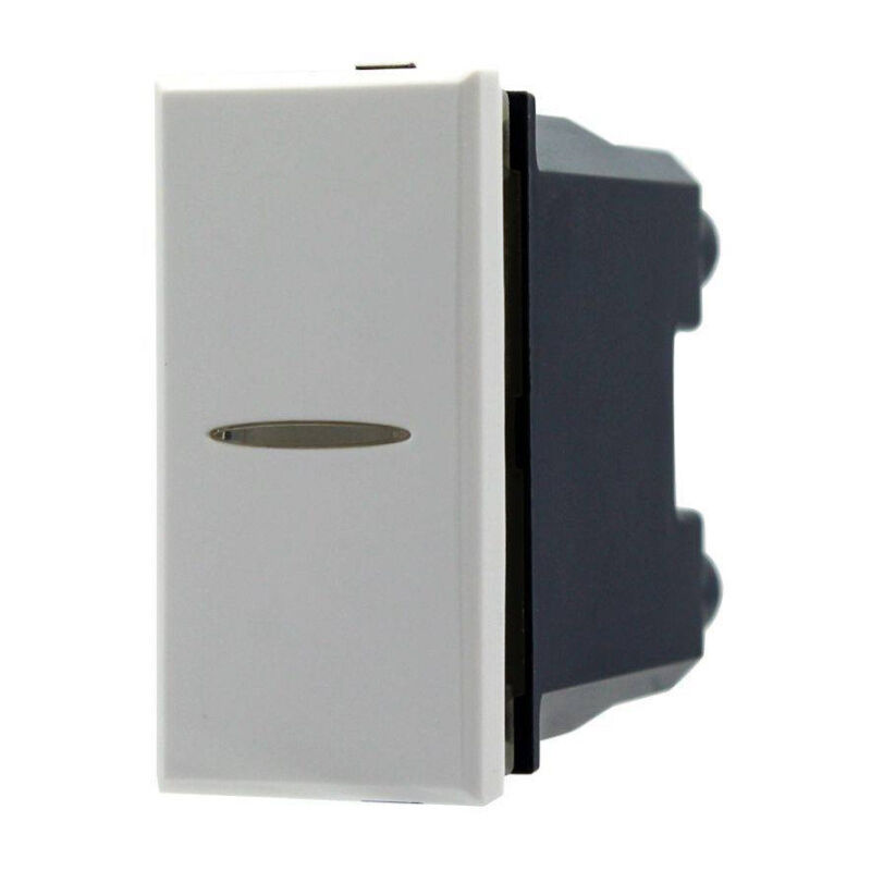 foto del prodotto trade shop traesio interruttore assiale 1p 16a colore bianco compatibile bticino axolute 