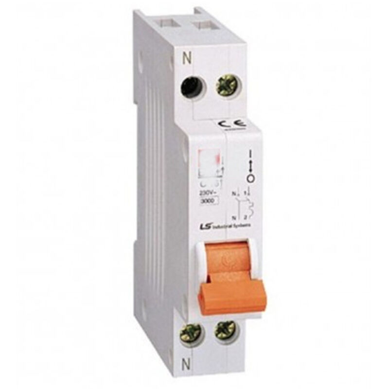 foto del prodotto trade shop traesio interruttore automatico magnetotermico 1 modulo din 25a 1p n per quadro elettric 