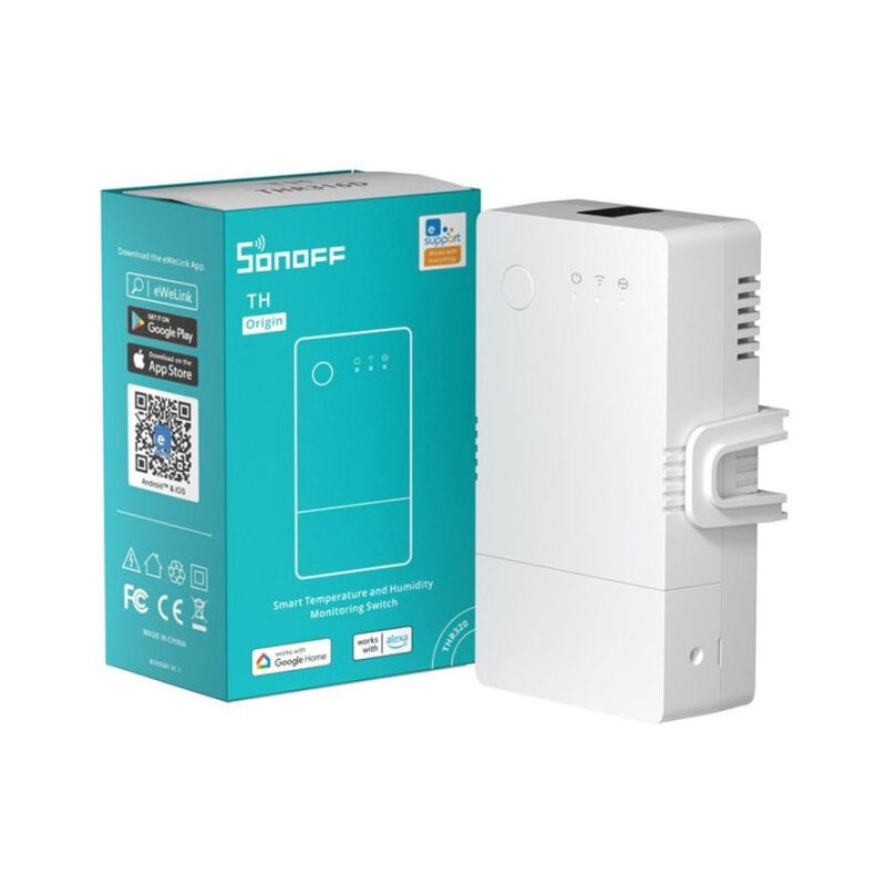 foto del prodotto trade shop traesio interruttore di rilevamento temperatura umidit thr316 th origin smart wifi sonoff 