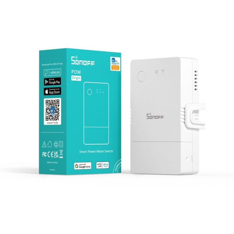 foto del prodotto trade shop traesio interruttore intelligente misuratore di consumo wifi smart switch sonoff powr316 
