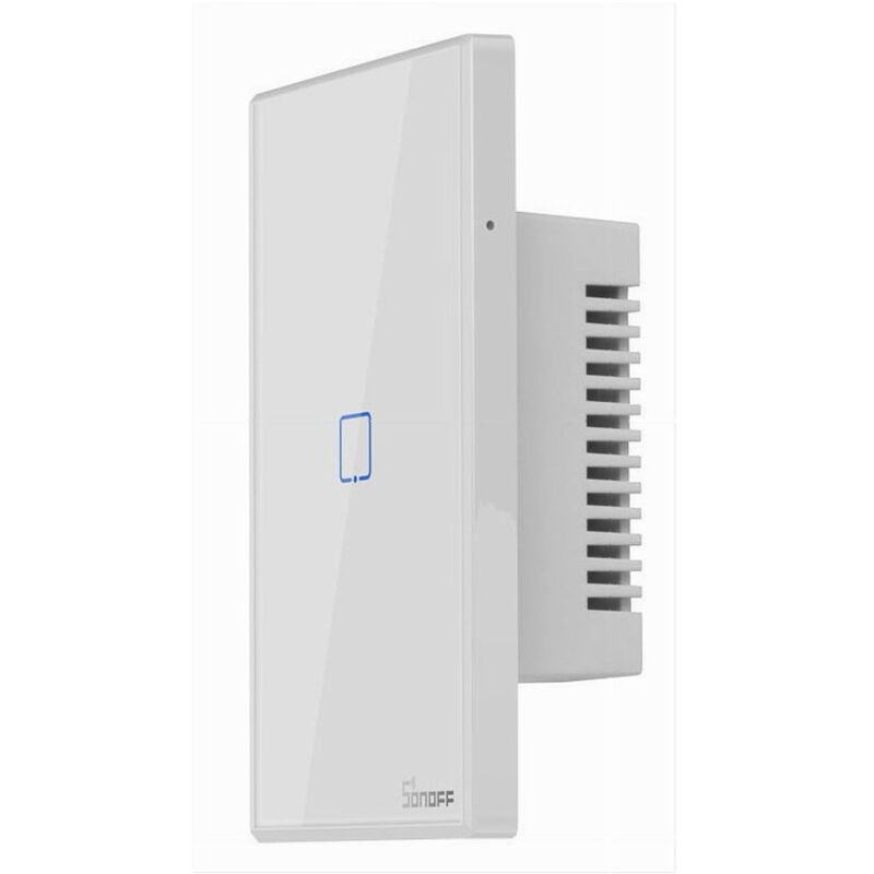 foto del prodotto trade shop traesio interruttore luce parete smart home touch wireless wifi a 1 canale sonoff t0us1c 