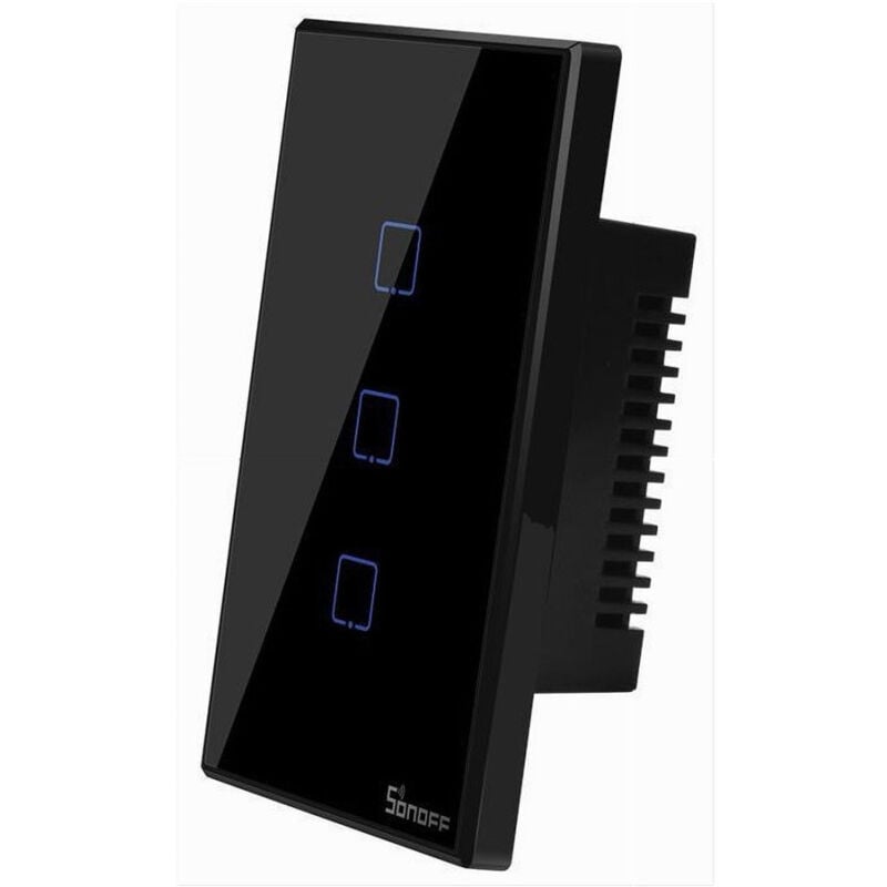 foto del prodotto trade shop traesio interruttore sonoff smart 3 canale controller wireless placca touch domotica t3us3c 