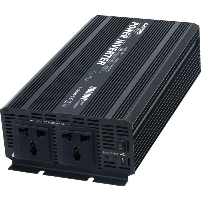 foto del prodotto trade shop traesio inverter di corrente auto 3000w trasformatore di corrente convertitore camper 