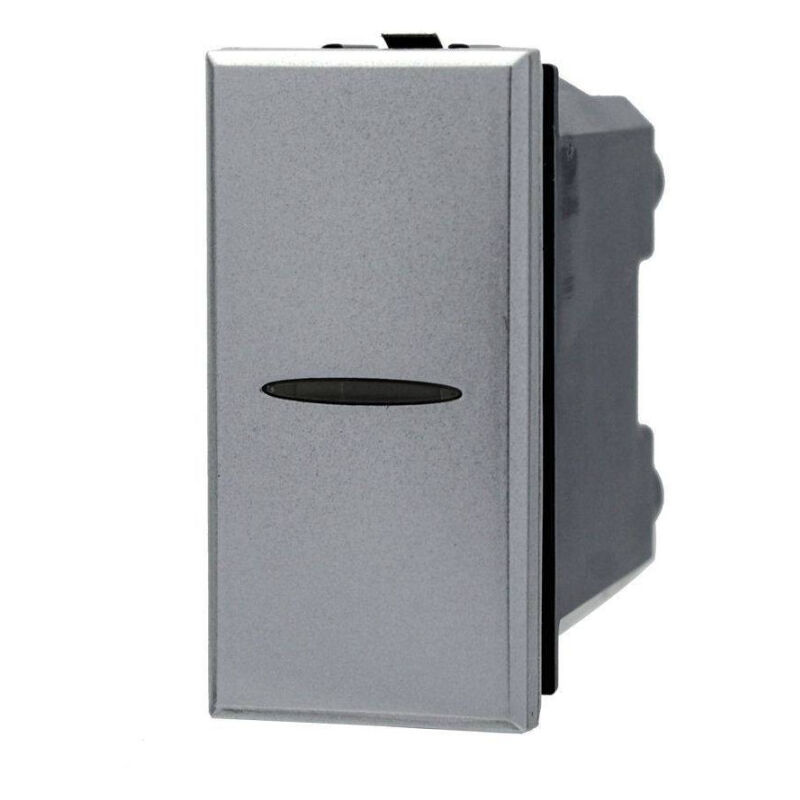 foto del prodotto trade shop traesio invertitore 1p 16a assiale colore silver compatibile con bticino axolute 