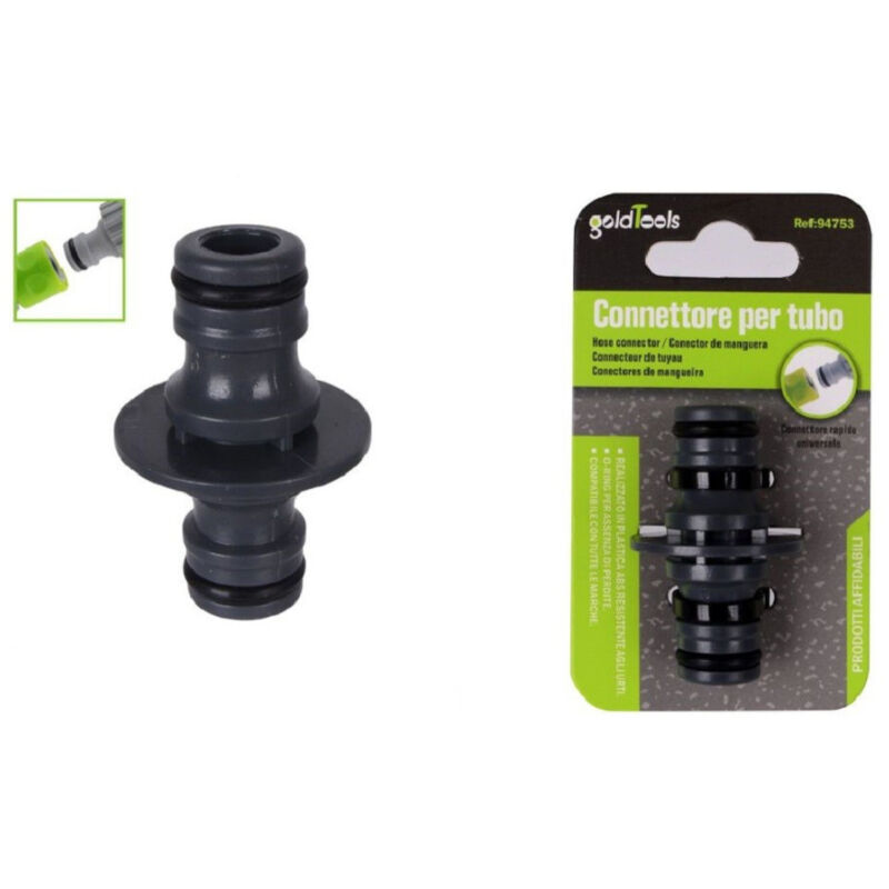 foto del prodotto trade shop traesio kaela adattatore a 2 vie per tubi con innesto rapido universale connettore in abs 94753 