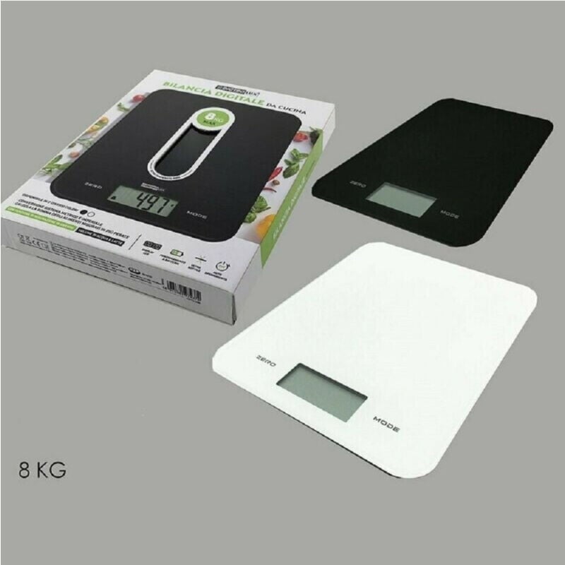 foto del prodotto trade shop traesio kaela bilancia digitale da cucina a batteria 8kg display lcd luminoso 2 colori 580002 