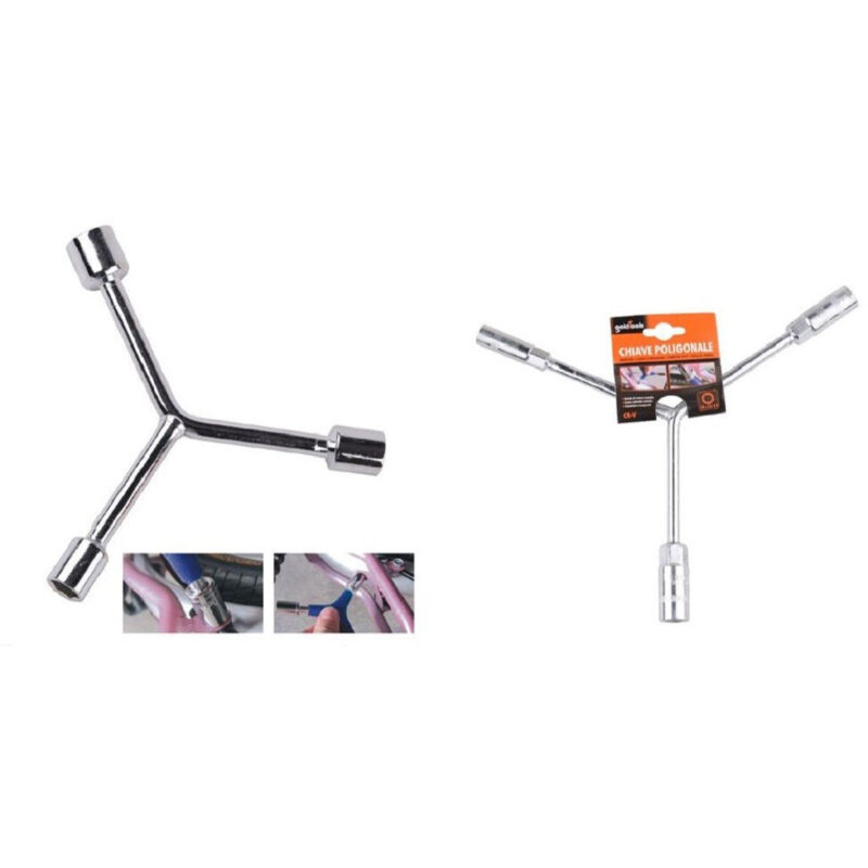 foto del prodotto trade shop traesio kaela chiave poligonale grande a y bussole esagonali 10 12 14mm bici ferramenta 91597 