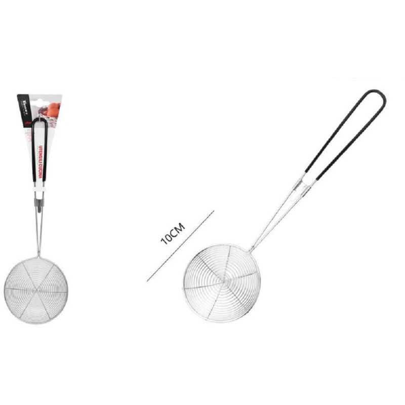 foto del prodotto trade shop traesio kaela colino cucina inox 10 cm passino cestello schiumarola a ragno setaccio 98844 
