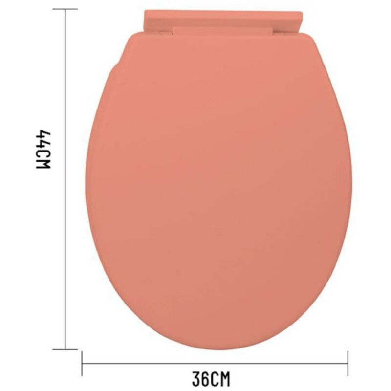 foto del prodotto trade shop traesio kaela copriwater universale in plastica super resistente 44x36cm colore arancione 