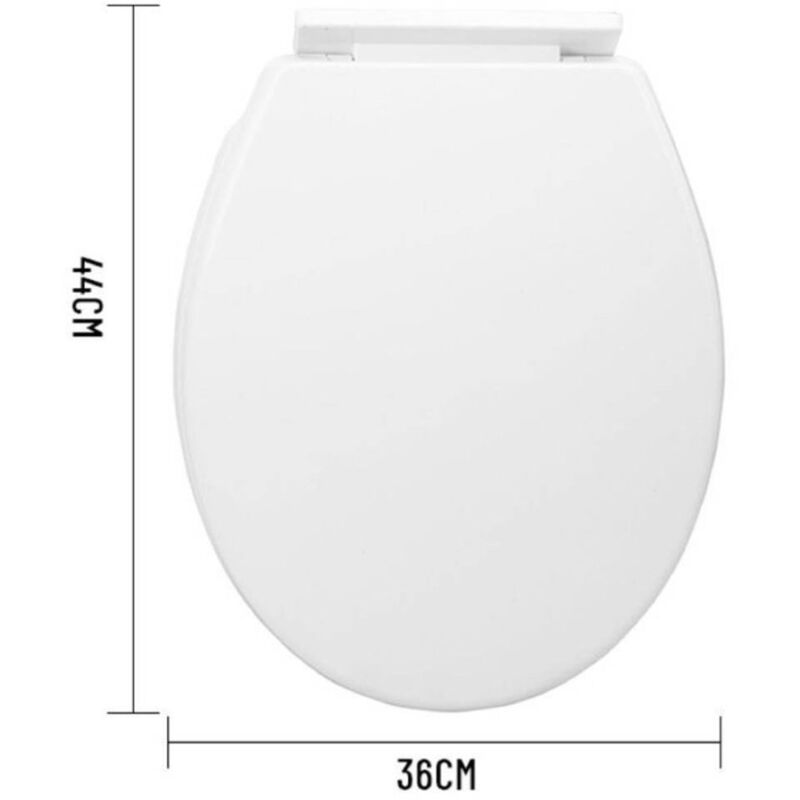 foto del prodotto trade shop traesio kaela copriwater universale in plastica super resistente 44x36cm colore bianco 59014 