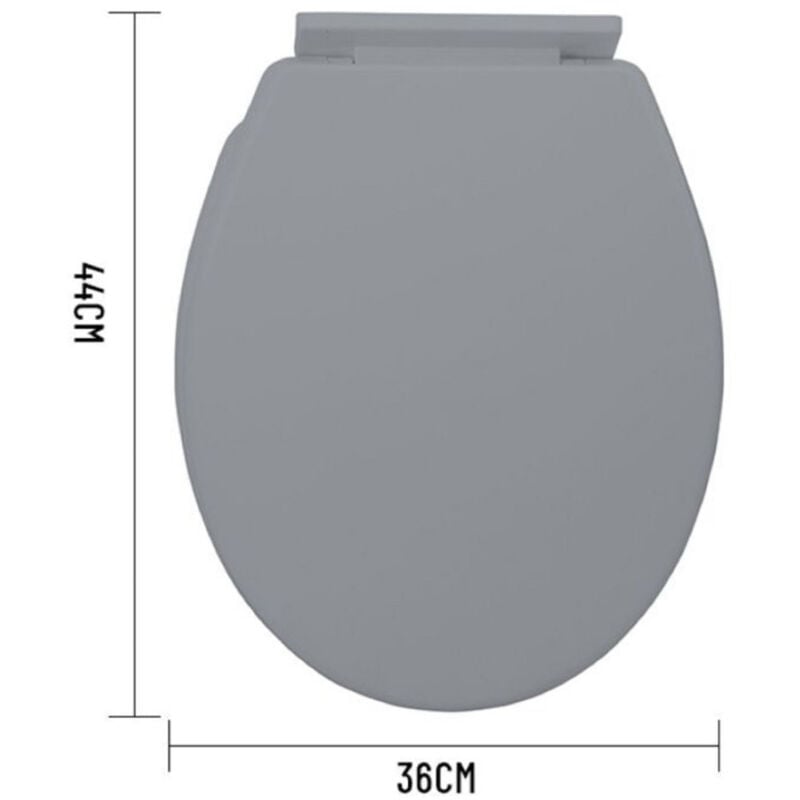 foto del prodotto trade shop traesio kaela copriwater universale standard in plastica super resistente 44x36cm color grigio 