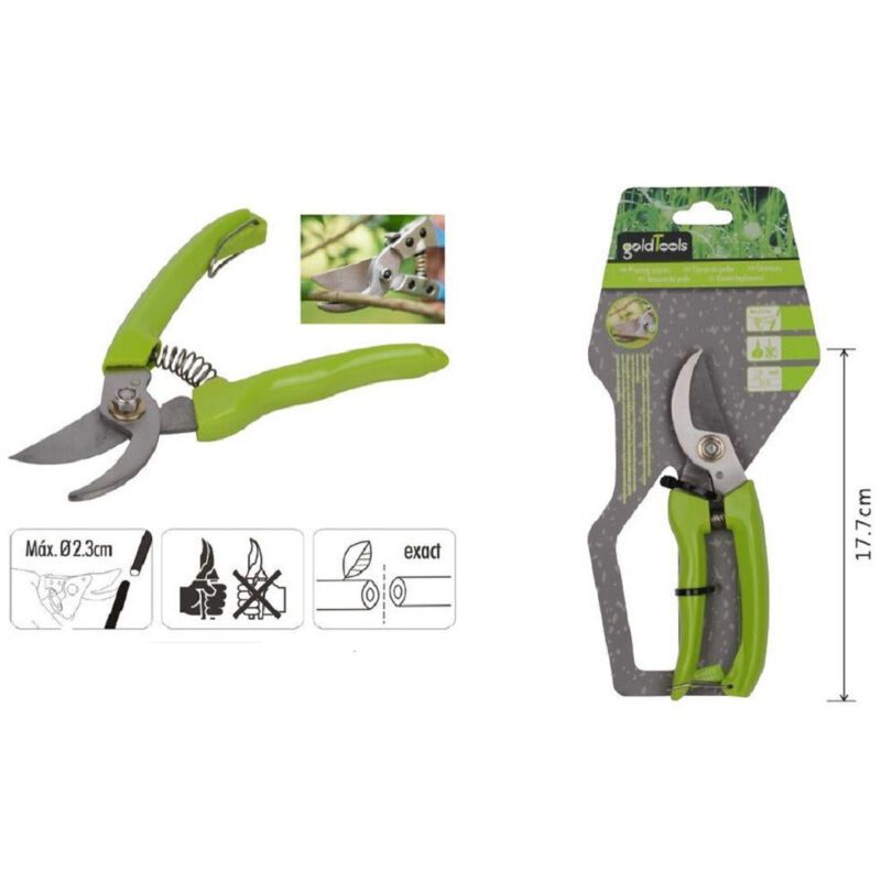 foto del prodotto trade shop traesio kaela forbici per potatura giardino 180mm cesoia tagliarami manico antiscivolo 90174 