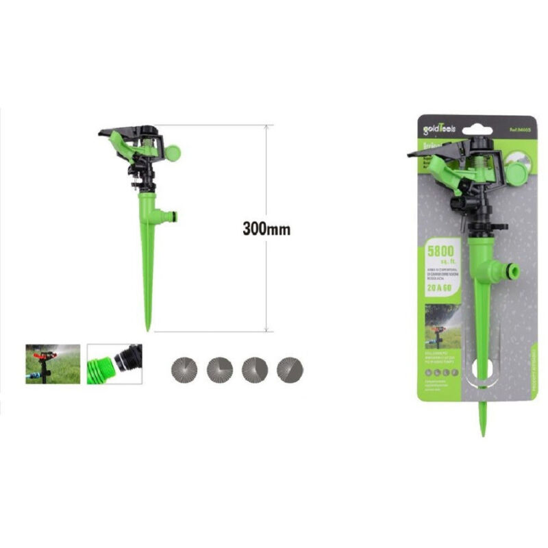 foto del prodotto trade shop traesio kaela irrigatore a settore regolabile con innesto rapido per prato giardino 300mm 90003 