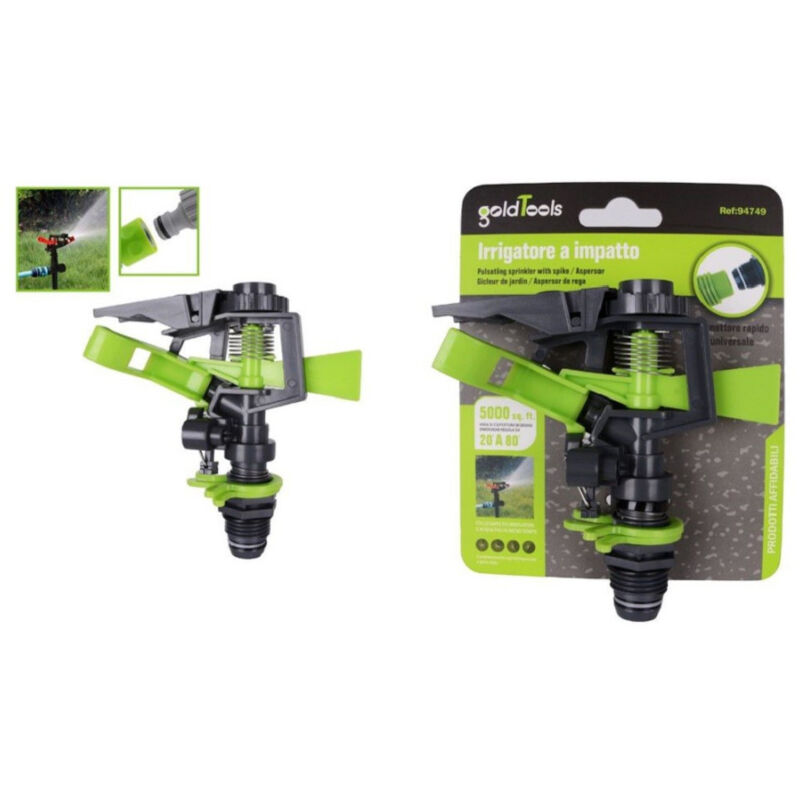 foto del prodotto trade shop traesio kaela irrigatore a settori in abs regolazione gittata copertura 450 metri quadri 94749 