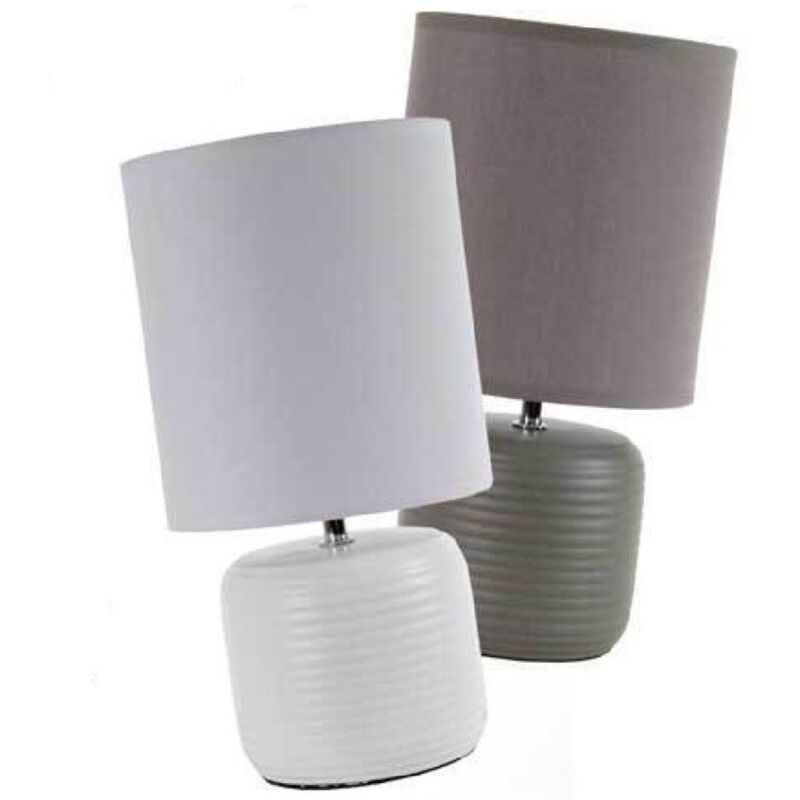 foto del prodotto trade shop traesio kaela lampada lumetto abat jour tavolo base ceramica matt 18x35 cm vari colori 752452 