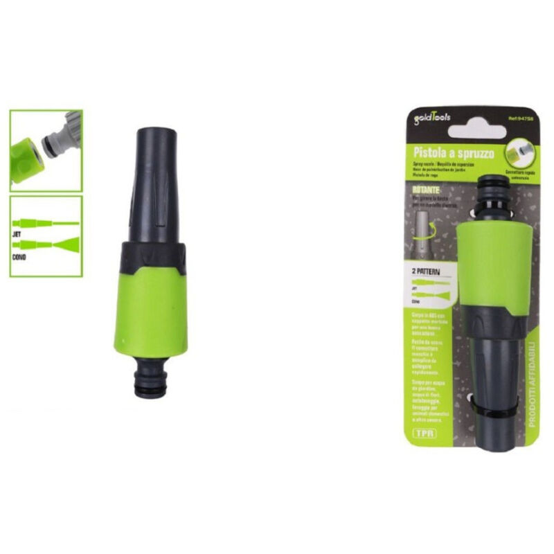 foto del prodotto trade shop traesio kaela lancia pistola spruzzo per irrigazione giardino con innesto rapido 2 getti 94758 