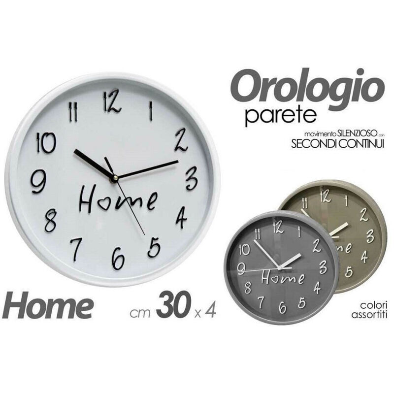 foto del prodotto trade shop traesio kaela orologio 30x4 cm da parete home classico design moderno colori assortiti 798153 