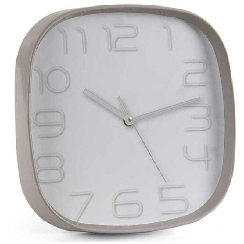 foto del prodotto trade shop traesio kaela orologio da parete quadrato 30x6 cm elegante silenzioso colori assortiti 684104 