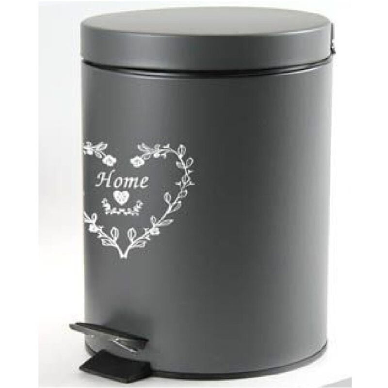 foto del prodotto trade shop traesio kaela pattumiera metallo porta spazzatura 21x28cm 5lt decoro cuore colori ass. 664472 