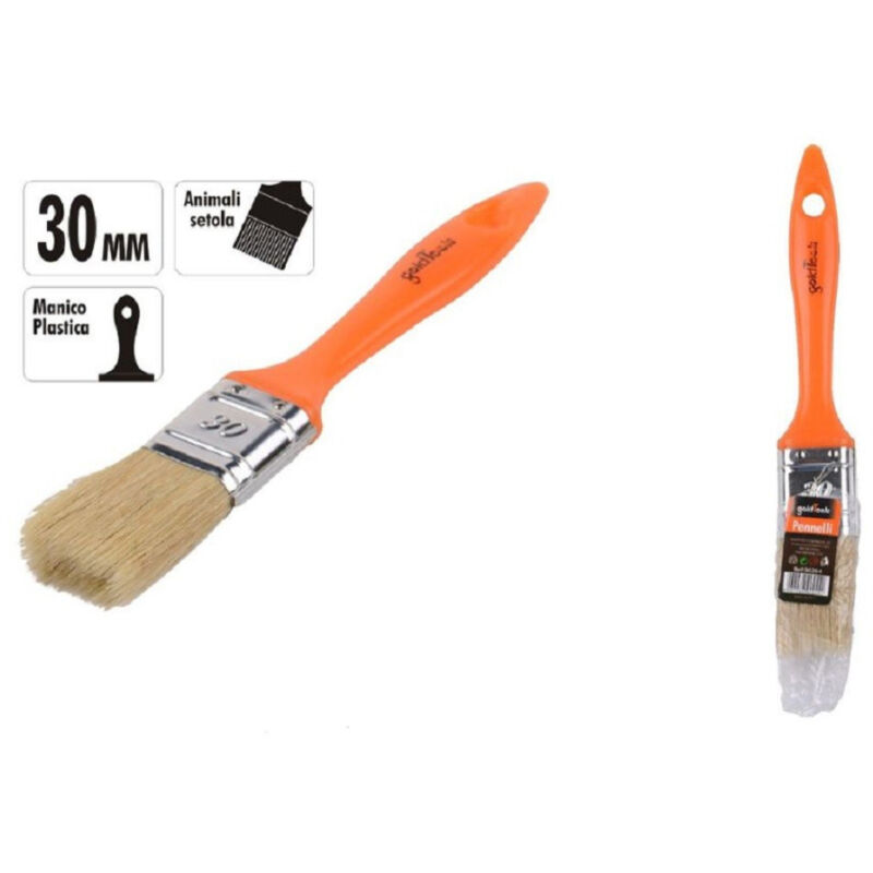 foto del prodotto trade shop traesio kaela pennello 30 mm pennellessa con manico in plastica per pittura verniciare 90254 