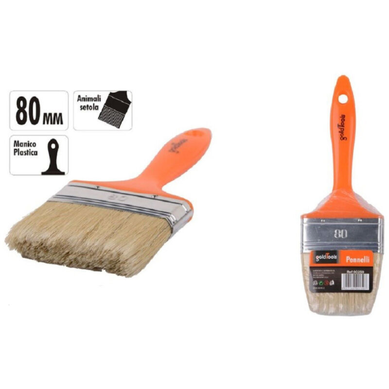 foto del prodotto trade shop traesio kaela pennello 80 mm pennellessa con manico in plastica per pittura verniciare 90259 