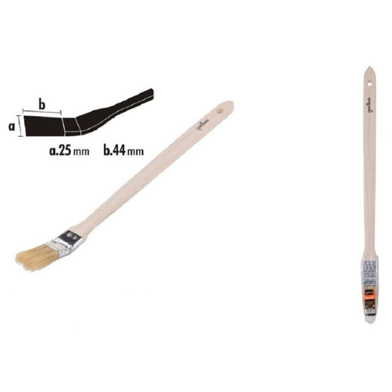 foto del prodotto trade shop traesio kaela pennello angolare piatta per pittura radiatori termosifone 25mm setole 44mm 90301 