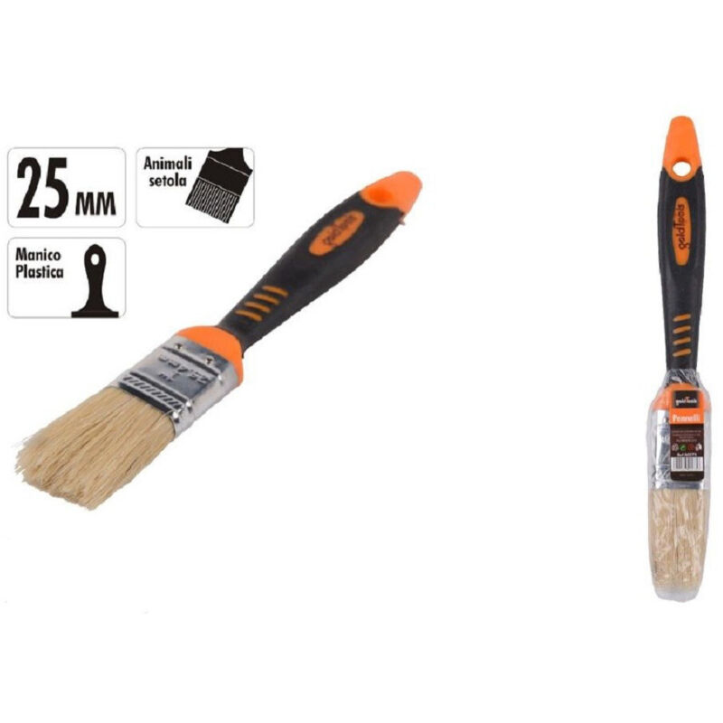 foto del prodotto trade shop traesio kaela pennello piatto 1 25 mm setole morbide pittura vernice manico antiscivolo 90275 