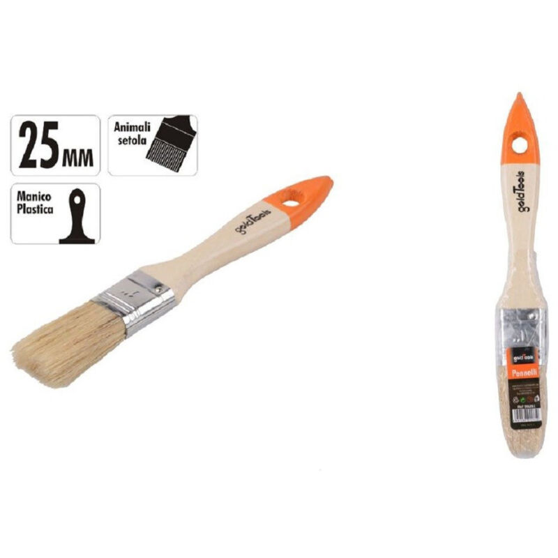 foto del prodotto trade shop traesio kaela pennello piatto da 1 25 mm pennellessa per pittura verniciare dipingere 90261 