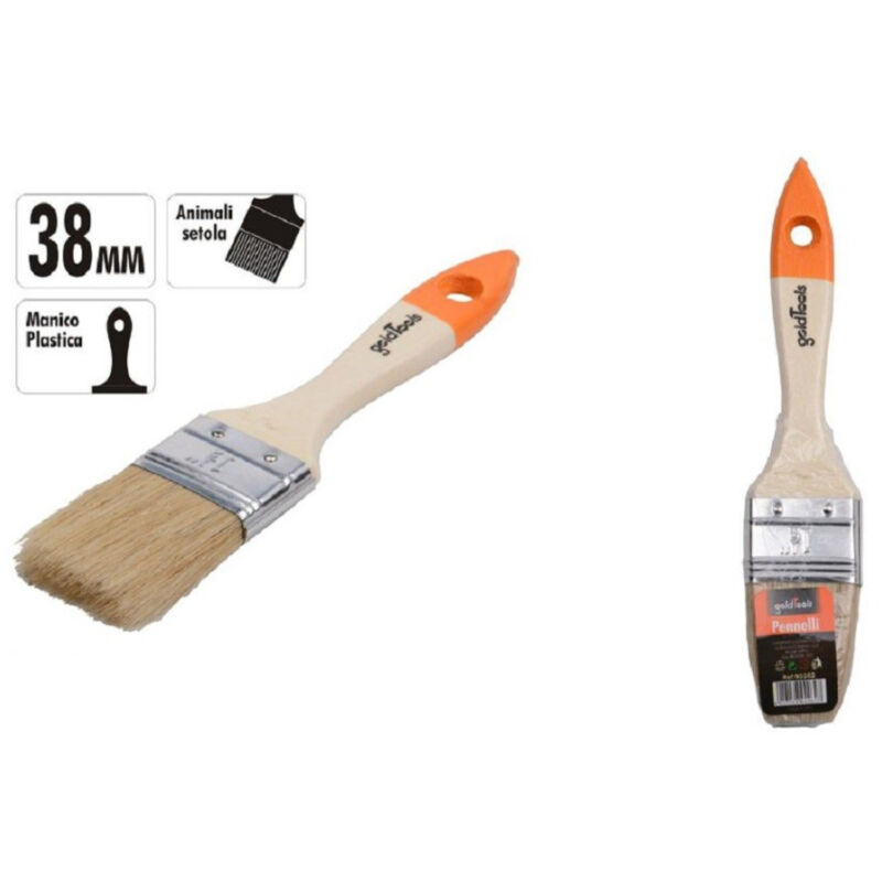 foto del prodotto trade shop traesio kaela pennello piatto da 1.5 38 mm pennellessa per pittura verniciare dipingere 90262 