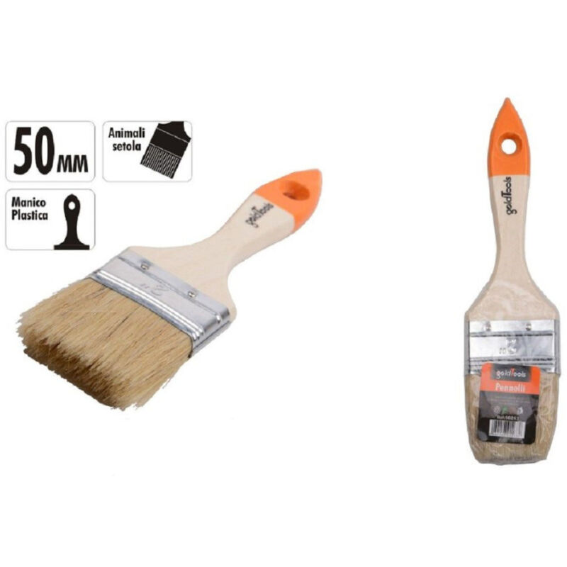 foto del prodotto trade shop traesio kaela pennello piatto da 2 50 mm pennellessa per pittura verniciare dipingere 90263 