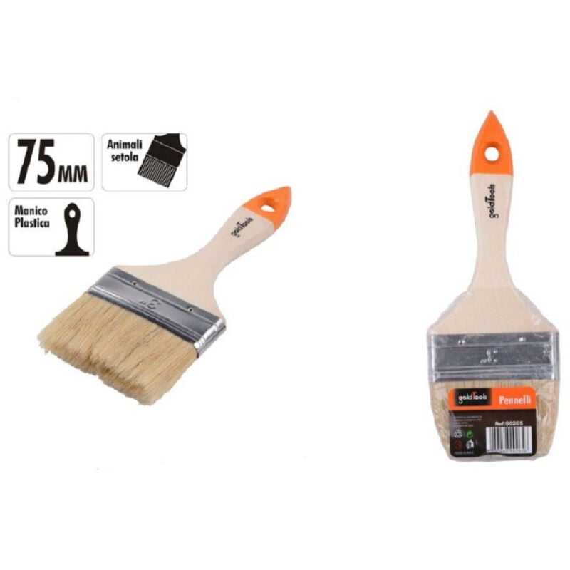 foto del prodotto trade shop traesio kaela pennello piatto da 3 75mm pennellessa per pittura verniciare dipingere 90265 