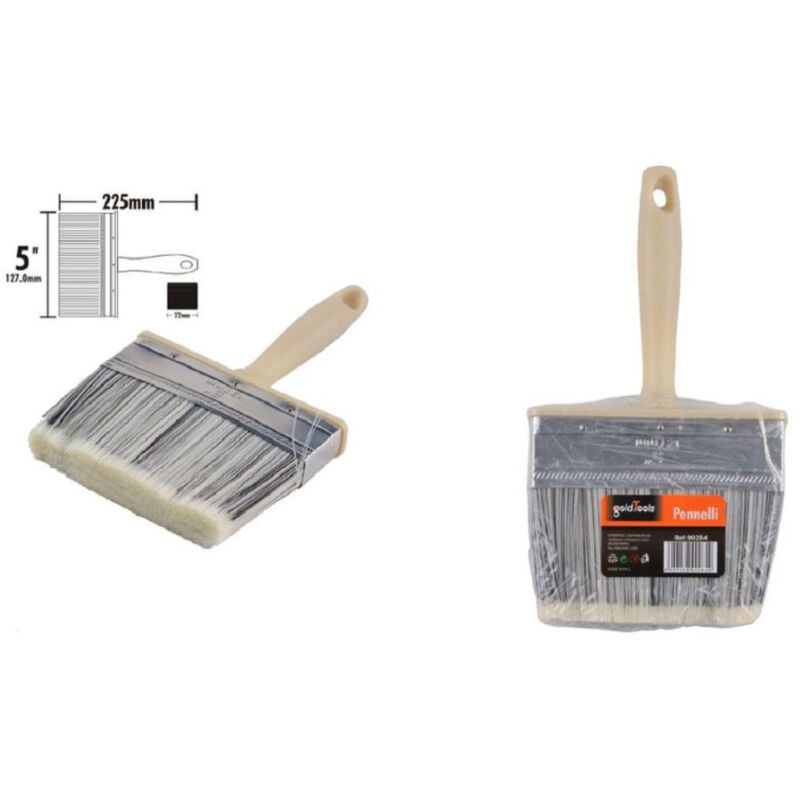 foto del prodotto trade shop traesio kaela pennello pittura 5 da 225 mm pennellessa per soffitto pareti imbianchino 90284 