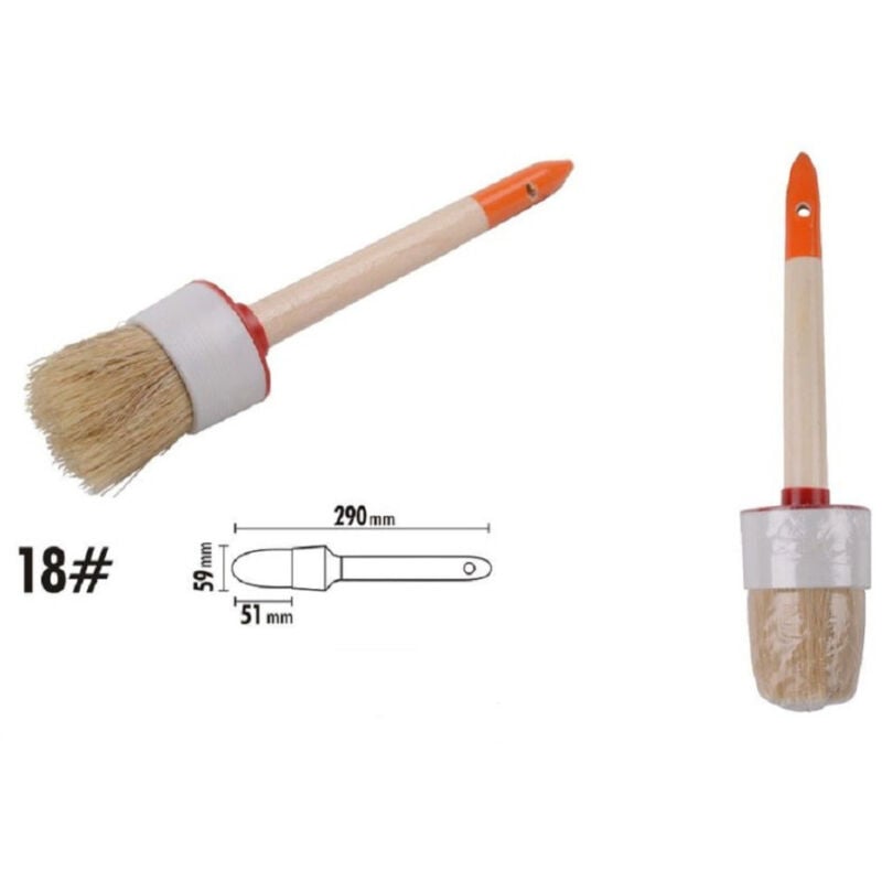 foto del prodotto trade shop traesio kaela pennello pittura maniglia in legno setole naturali a testa tonda 51mm 18 90297 