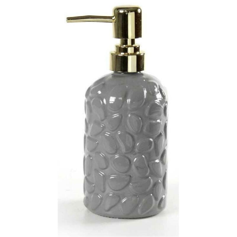 foto del prodotto trade shop traesio kaela portasapone liquido dosatore roccia dispenser 7x19cm in vetro vari colori 785443 