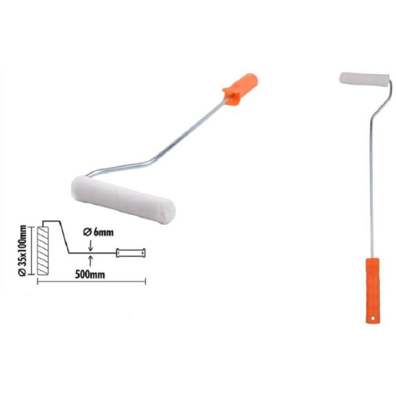 foto del prodotto trade shop traesio kaela rullo per pittura pennello precisione 4 con impugnatura ergonomica 500mm 90368 