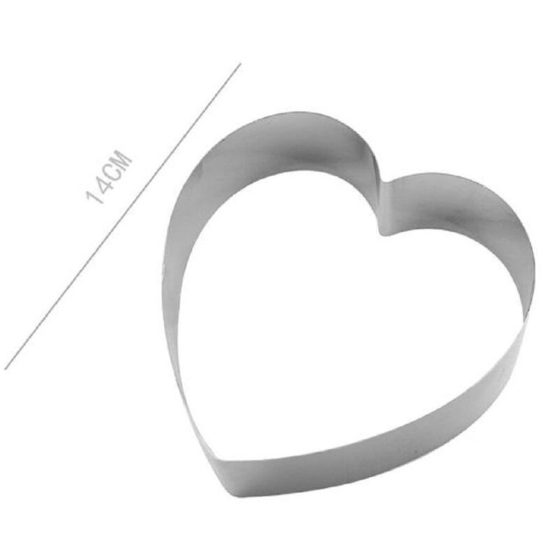 foto del prodotto trade shop traesio kaela set 2 pz forme a cuore per dolci biscotti cake design stampini torte 14 cm 98936 