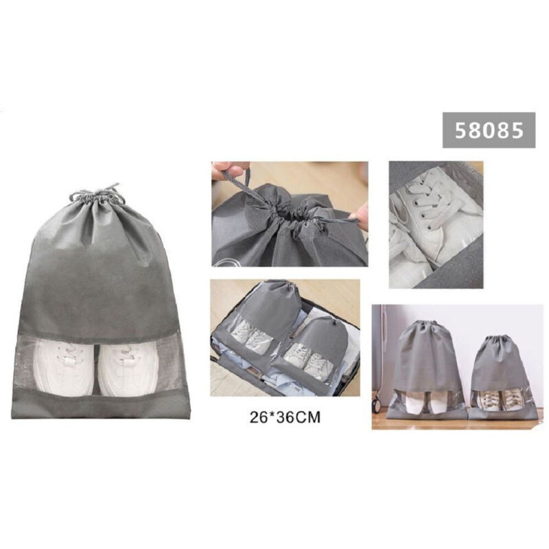 foto del prodotto trade shop traesio kaela set 2pz borsa sacchi sacca porta scarpe portascarpe viaggio sport 26x36cm 58085 