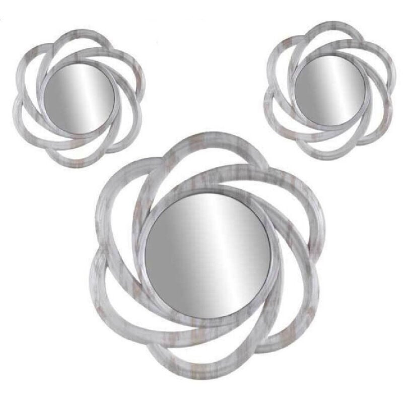 foto del prodotto trade shop traesio kaela set 3 specchi da parete decorativi specchio libera installazione 20 35cm 836848 