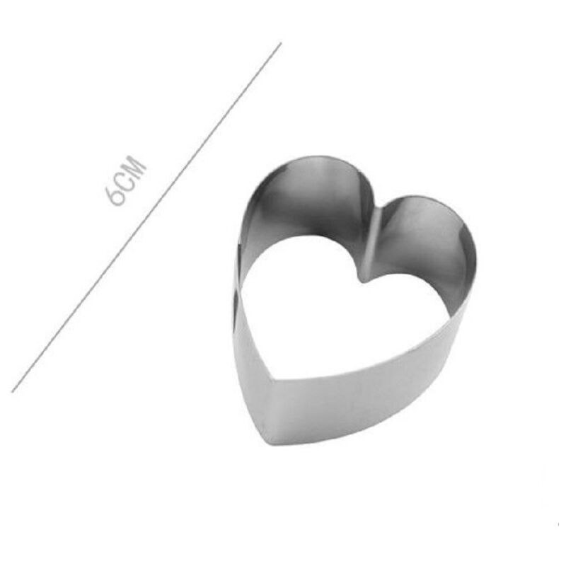 foto del prodotto trade shop traesio kaela set 6 pz forme a cuore per dolci biscotti cake design stampini torte 6 cm 98932 