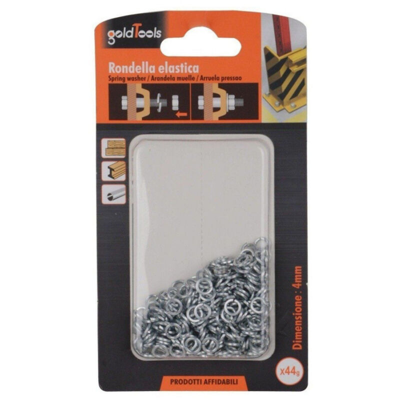 foto del prodotto trade shop traesio kaela set confezione 44 gr. rondelle elastiche in acciaio rondella diametro 4 mm 90833 