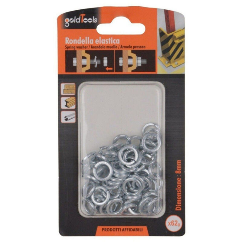 foto del prodotto trade shop traesio kaela set confezione 62 gr. rondelle elastiche in acciaio rondella diametro 8 mm 90836 