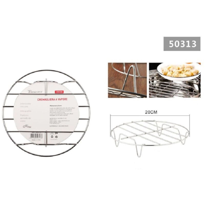 foto del prodotto trade shop traesio kaela sottopentola a vapore 20 cm rotondo per cottura cucina pentole a pressione 50313 