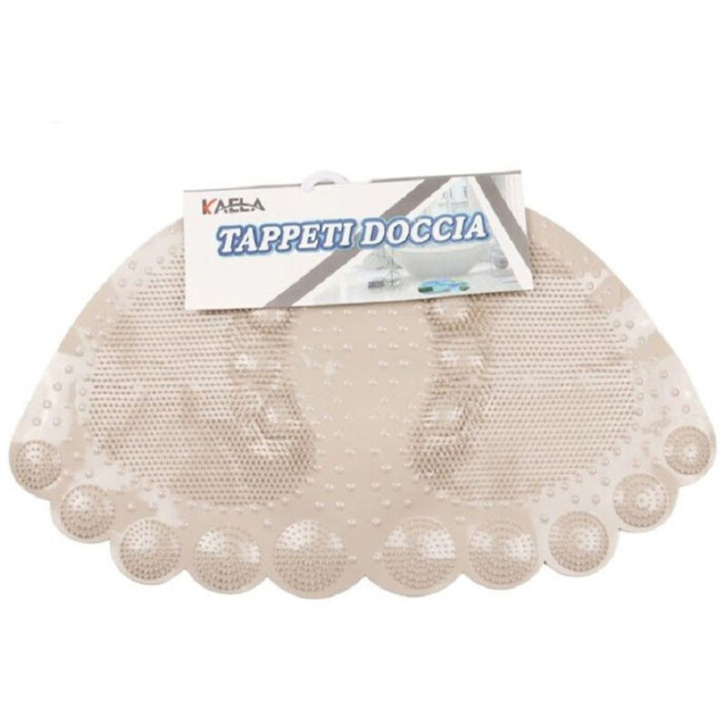foto del prodotto trade shop traesio kaela tappeto tappetino antiscivolo impronte vasca bagno doccia 55 x 35 cm cachi 87941 
