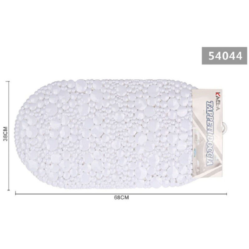 foto del prodotto trade shop traesio kaela tappeto tappetino doccia vasca antiscivolo per bagno arredo bianco 38x68cm 54044 