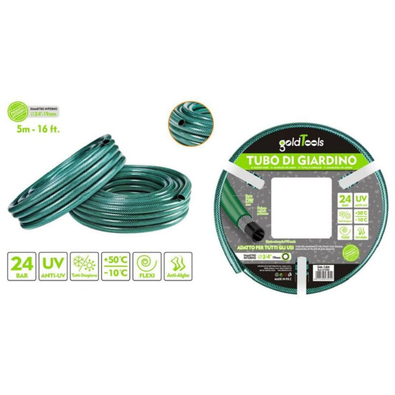 foto del prodotto trade shop traesio kaela tubo irrigazione annaffia giardino piante lava pompa 5 mt 16ft. 3 4 19mm 57505 